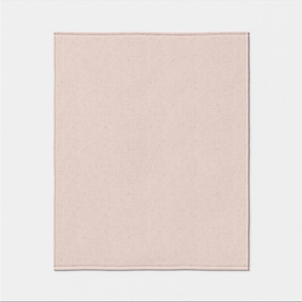 Threshold Light Pink Plush Throw Blanket - Picture 7 of 11